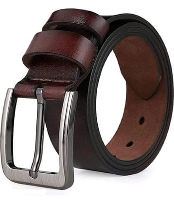 Classic World - Brown PU Men's Formal Belt ( Pack of 1 )