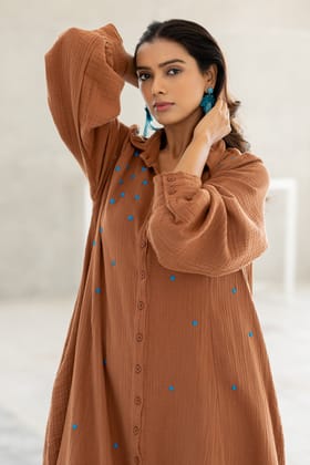 Pecan Brown Tunic Co-Ord-S