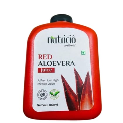 Proveda nutricio wellness Red Aloevera Juice with Ashwagandha and Honey, 1000 ml