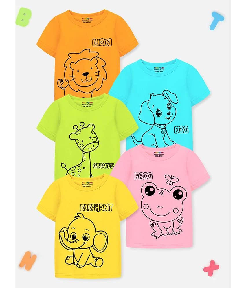 Trampoline Pack of 3 Boys Cotton Blend T-Shirt ( Multicolor )