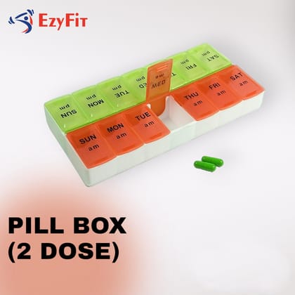 EZYFIT Pill Medicine Organizer Reminder Storage Box