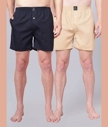 URBAN SCOTTISH Pack of 2 Cotton Boxers For Men's ( Multi )