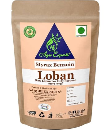AJ AGRI EXPORTS Loban - Loban For Dhoop - Dhup Loban - Lobhan - Styrax Benzoin 400 gm