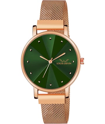 LOUIS DEVIN - Rose Gold Metal Analog Womens Watch