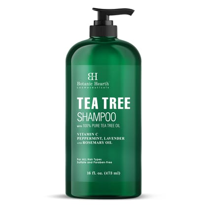 Botanic Hearth Tea Tree Shampoo, Vitamin C, Peppermint, Lavender and Rosemary Oil, Fights Dandruff and Dry Scalp, 16 fl oz Botanic Hearth Tea Tree Shampoo, Vitamin C, Peppermint, Lavender and Rosemary Oil, Fights Dandruff and Dry Scalp, 16 fl oz - White Botanic Hearth Tea Tree Shampoo, Vitamin C, Peppermint, Lavender and Rosemary Oil, Fights Dandruff and Dry Scalp, 16 fl oz Botanic Hearth Tea Tree Shampoo, Vitamin C, Peppermint, Lavender and Rosemary Oil, Fights Dandruff and Dry Scalp, 16 fl oz - White