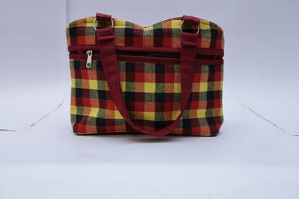Checkered Hand Purse