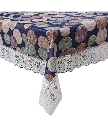 Printed PVC 4 Seater Rectangle Table Cover ( 150 x 92 ) cm Pack of 1 Peach