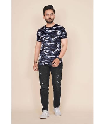 happy khajana Polyester Regular Fit Printed Half Sleeves Men's T-Shirt - Pink ( Pack of 1 )