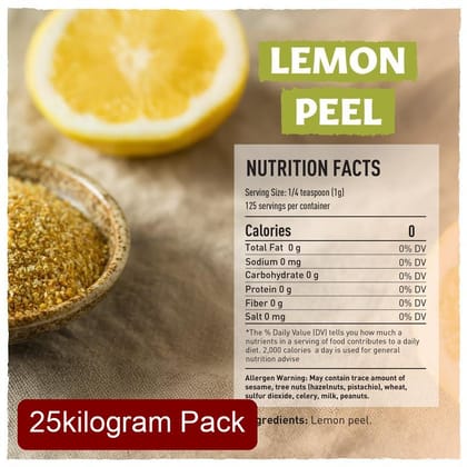 Standard Lemon Powder A1 (25kg) | Spray Dried Fruit Juice Powder | Economic Instant Mix Ingredient