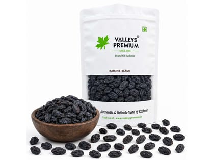 Valleys Premium Afghani Black Raisins 400 Grams