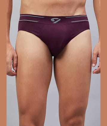C9 Airwear Pack of 1 Nylon Briefs For Men's ( Maroon )