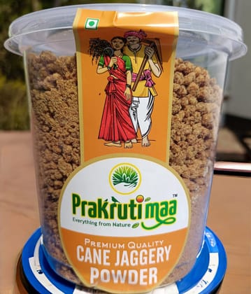 Prakrutimaa Cane Jaggery Powder (500g) | Fine & Granulated Prakrutimaa Cane Jaggery Powder (500g) | Fine & Granulated