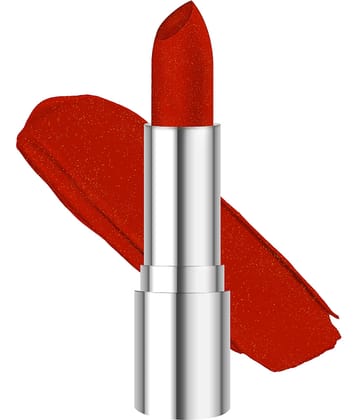 Colors Queen Queen Blast Shimmer Glitter Lipstick 4, Melting Orange (Shade - 05)