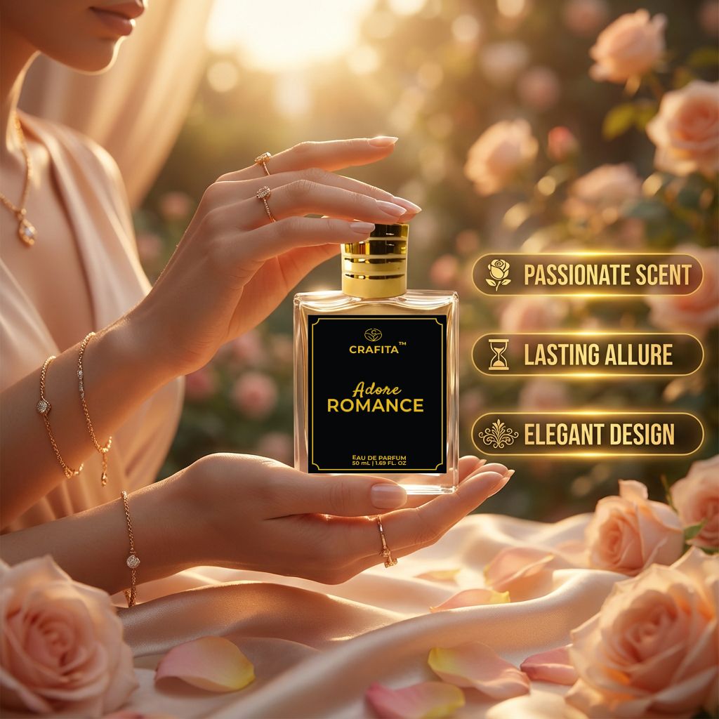 CRAFITA Adore Romance Unisex Perfume | Premium & Romantic Long-Lasting Fragrance Eau de Parfum - 50 ml (For Men & Women)