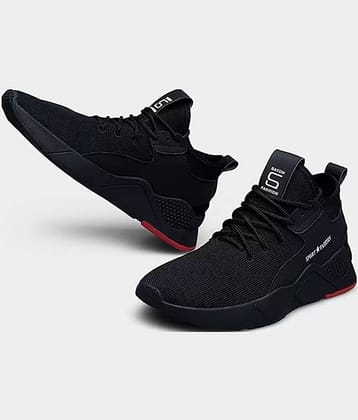 PENNEN Black Men's Sports Running Shoes