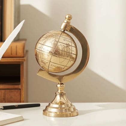 Brass Decorative Showpiece Globe (ZMAS117 A)