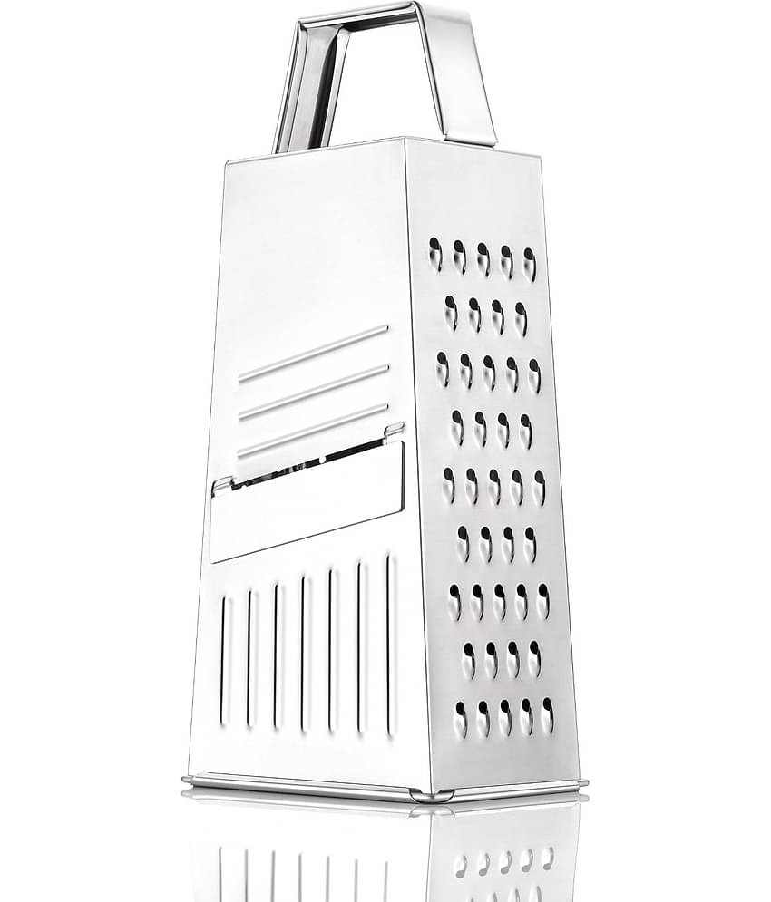 OFFYX - Stainless Steel Cheese Grater,Vegetable Grater,Coconut Grater ( Pack of 1 ) - Silver
