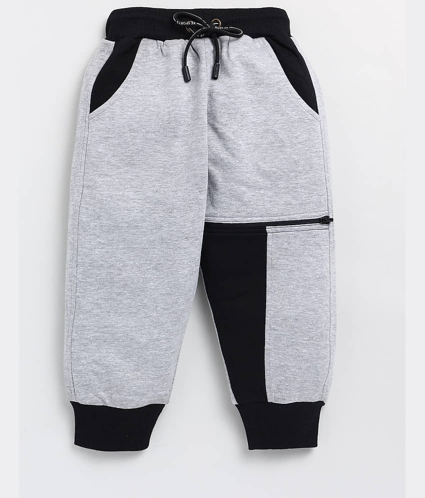 CUTOPIES Pack of 1 Boys Cotton Trackpant ( Light Grey )