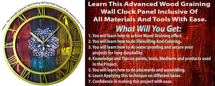 Studio Zero Presents Advanced Wood Graining Clock Panel Workshop