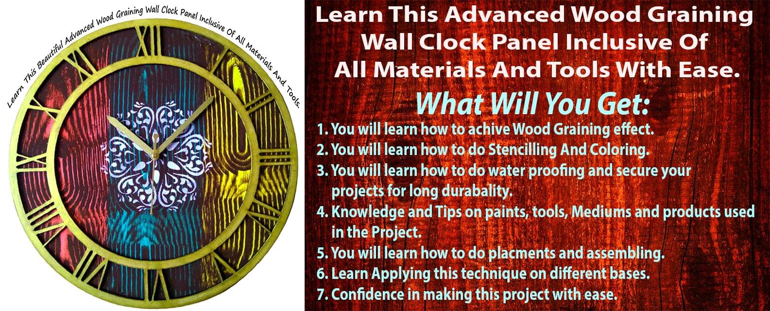 Studio Zero Presents Advanced Wood Graining Clock Panel Workshop