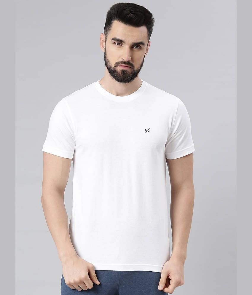 Force NXT Pack of 1 Cotton Regular Fit Men's T-Shirt ( White )