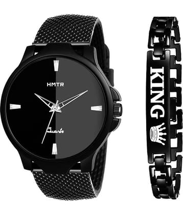 HMTr Black Rubber Analog Men's Watch