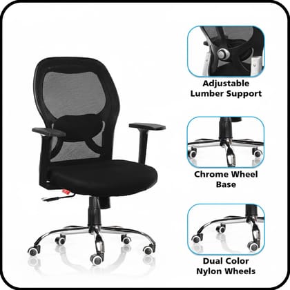 ROSE Platinum Mid-Back Mesh Office Chair