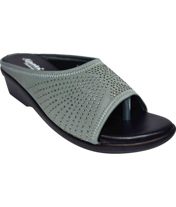 Ajanta - Gray Women's Slip On Heels