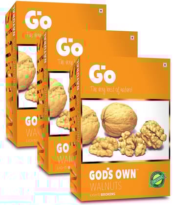 Go Light Broken Walnuts Kernels (Without Shell) 750g (250gx3) | New Crop | Broken Walnuts Kernels