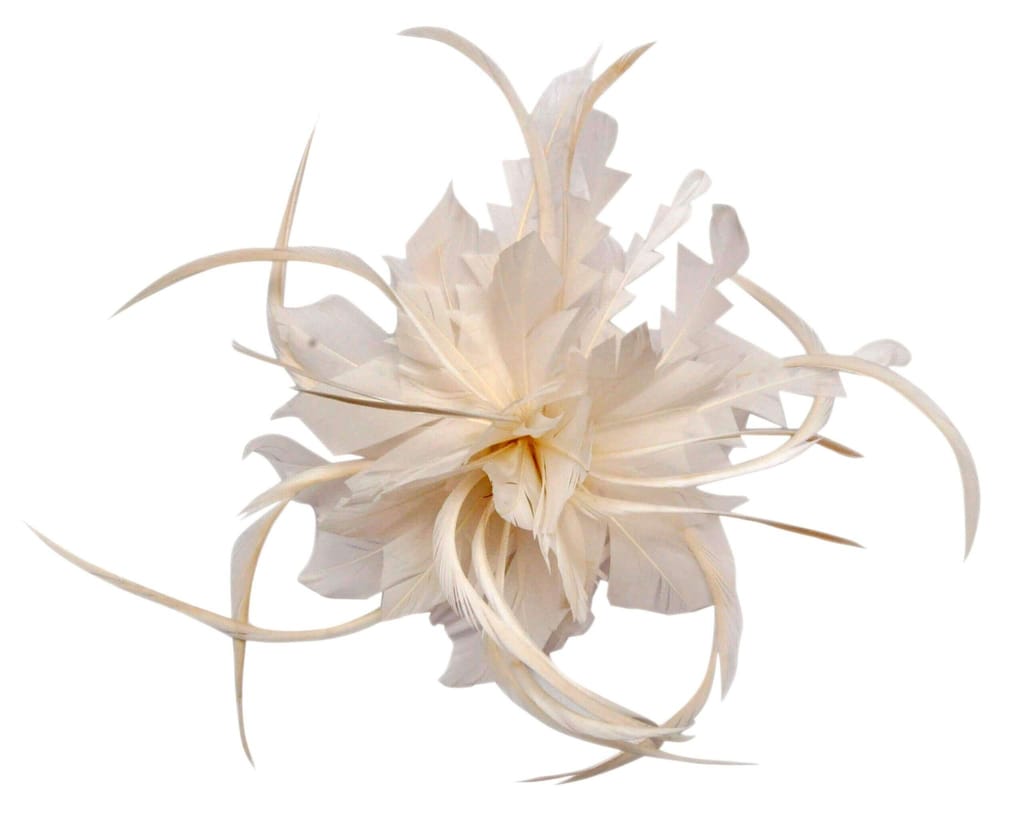 Feather Hair Fancy Clip White - Party and Festive Needs | Buy online on ZillyBuy