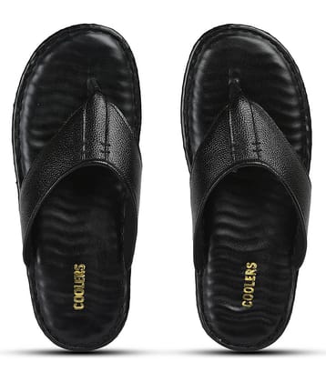 Liberty - Black Men's Leather Slipper