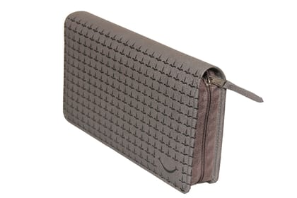 Sukeshcraft Multiple Cheque Book Holder | Original PU Holds Upto 8 Cheque Books. (Grain Gray)