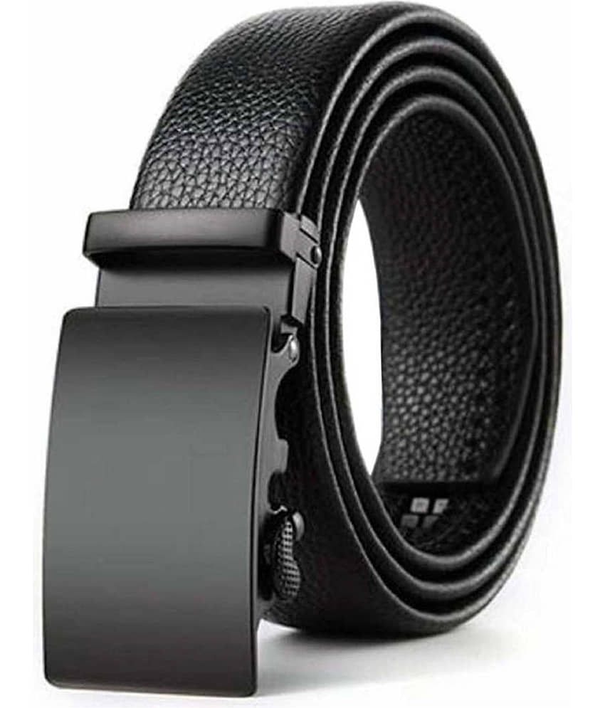 Loopa - Black Synthetic Men's Formal Belt ( Pack of 1 )