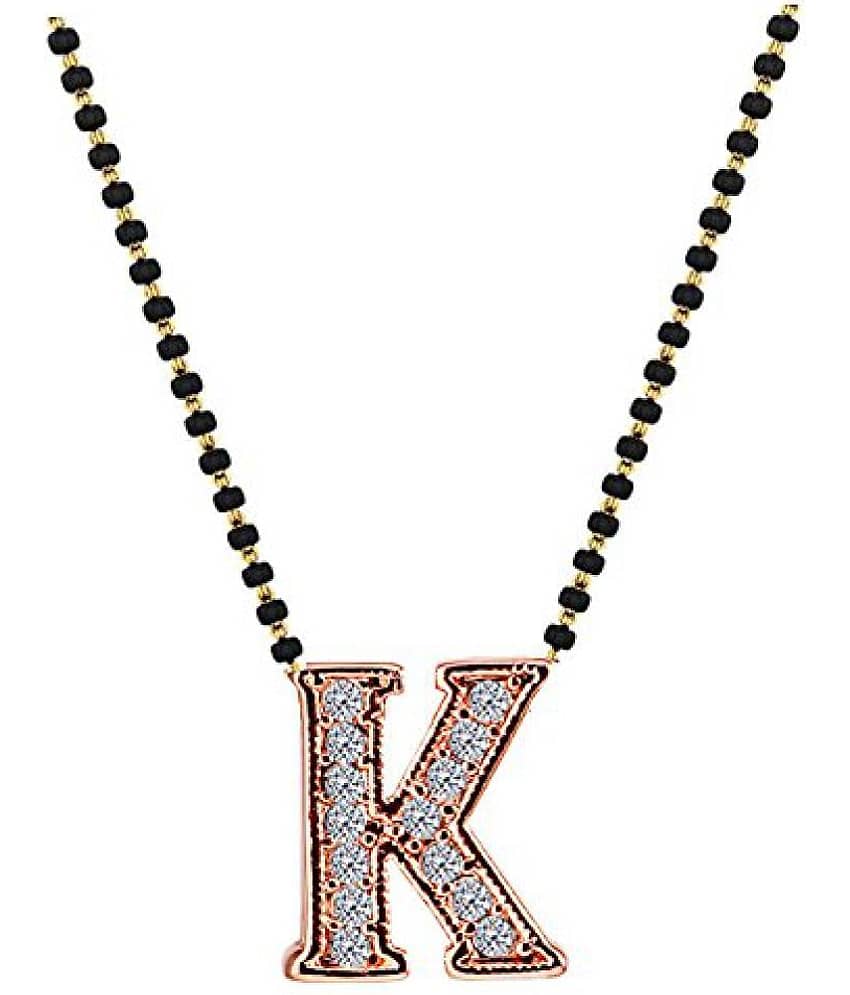 YouBella Gold Plated Mangalsutra Necklace Pendant with Chain