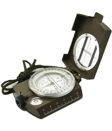 Shuangyou totam Professional Multifunction Military Army Metal Sighting Compass High Accuracy Waterproof - Green Color