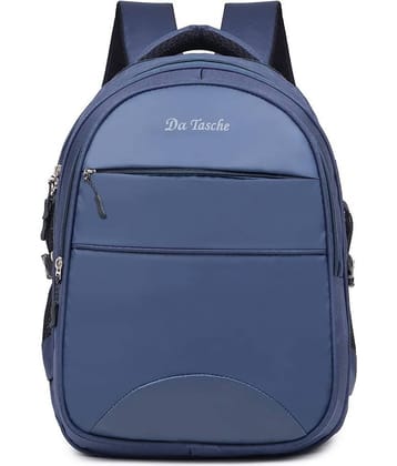Da Tasche Navy Blue Polyester Backpack For Kids
