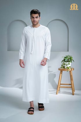 Boufal Emirati Thobe White 2.0 for Men-S
