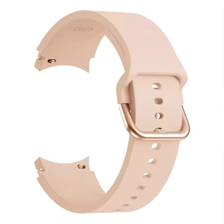 Valente Premium Silicone 20mm Buckle Watch Strap Compatible with Galaxy Watch 4/5/6-Peach