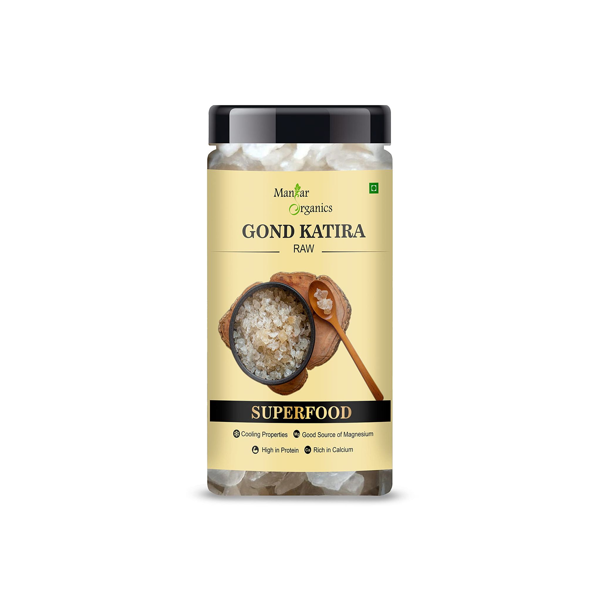 ManHar Organics Gond Katira Pure Organics 150gm |Tragacanth Gum| Edible Gum (Gond Katira, 150gm)