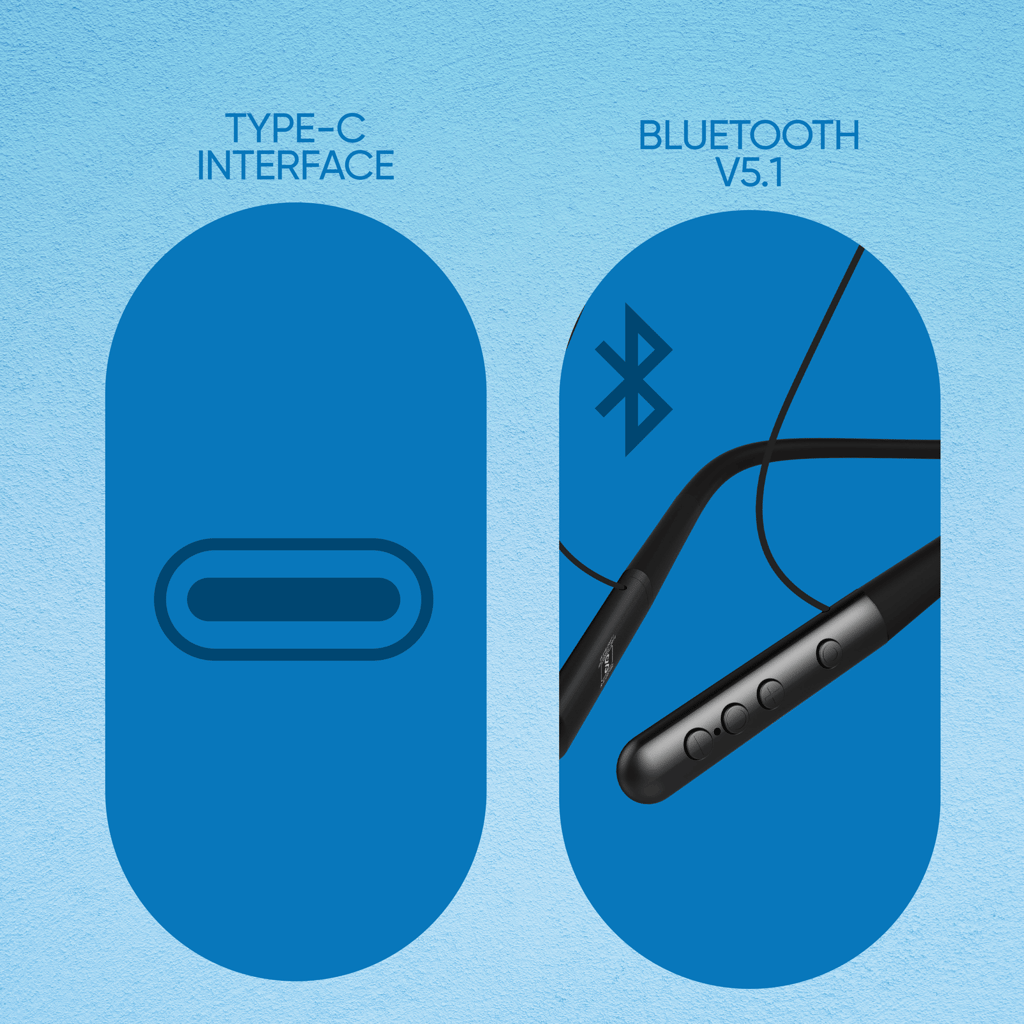 Cellecor BS-1 Wireless Bluetooth Earphone Neckband with 30 Hrs playtime Bluetooth-Black