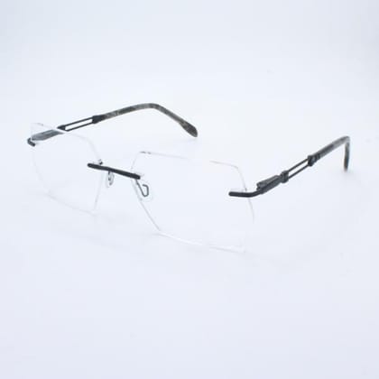 Lensoz Elite X Luxe Rimless Geometric 4 - Black - Medium