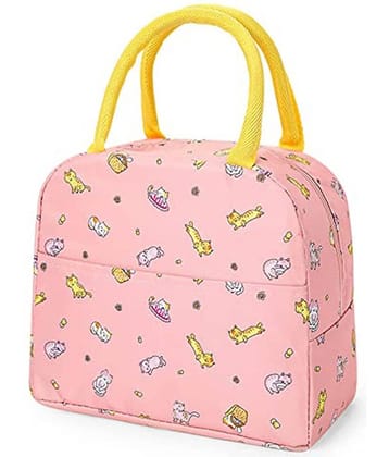 House Of Quirk - Pink Polyester Lunch Bag