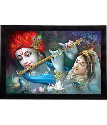 eCraftIndia Multicoloured Radha Krishna UV Wall Art
