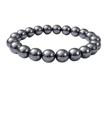 Natural Crystal 8mm Hematite Bracelet (Grey)-PID64920