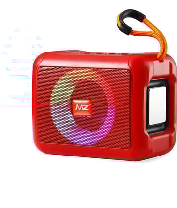 MZ M408SP 5 W Bluetooth Speaker Bluetooth V 5.0 with SD card Slot Playback Time 6 hrs Red