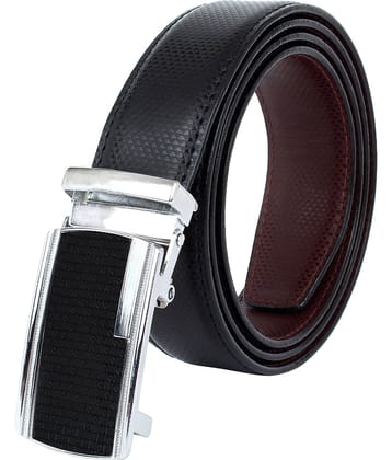 Zacharias - Black Leather Men's Reversible Belt ( Pack of 1 )