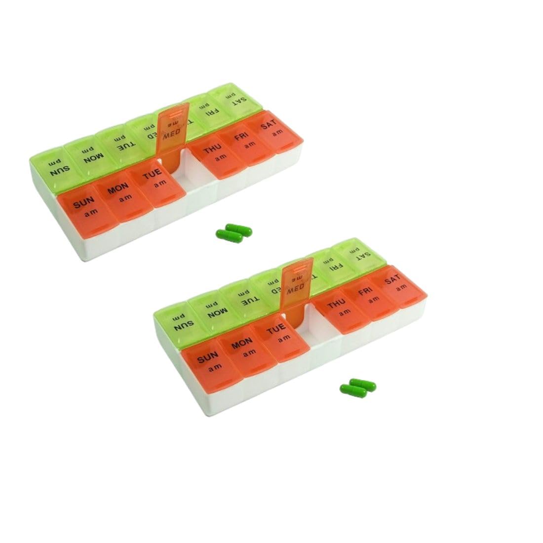 EZYFIT Pill Medicine Organizer Reminder Storage Box