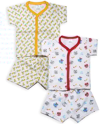 INFANT Unisex for Baby 100% Cotton T Shirts & Shorts ( Multi )