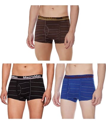 Rupa macroman Multicolor Cotton Men's Trunks ( Pack of 3 )