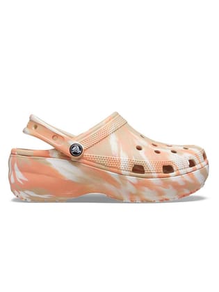Classic Platform Marbled Clog W-W6 / Chai/Multi